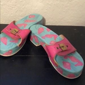 Dr. Scholl’s hand painted sandals